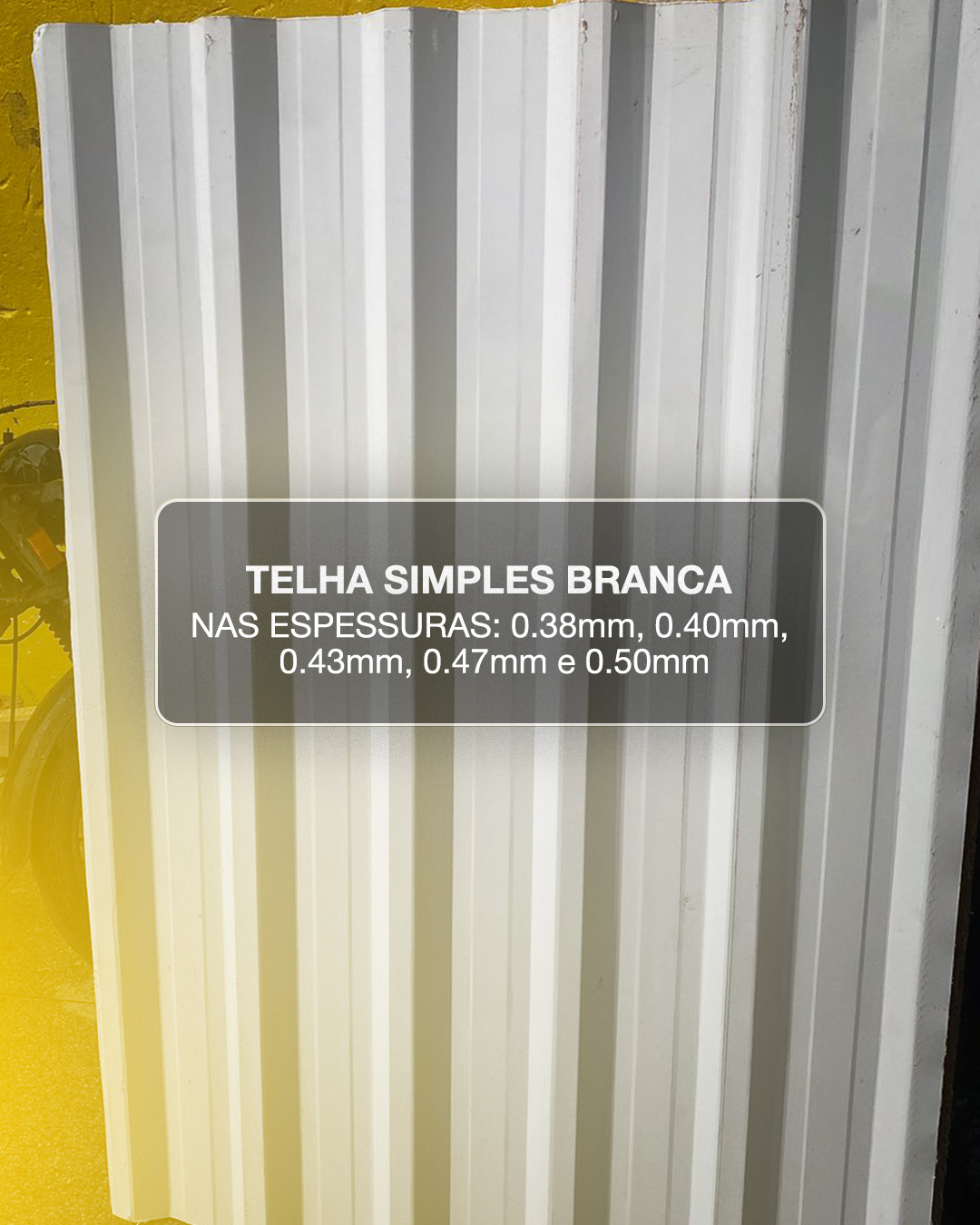 TELHA SIMPLES BRANCA
